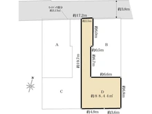 【東京都/杉並区本天沼】杉並区本天沼2丁目土地　D区画 区画図
