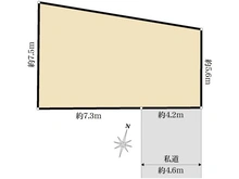 【東京都/杉並区成田東】杉並区成田東1丁目　土地 区画図