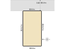 【東京都/練馬区大泉学園町】練馬区大泉学園町6丁目　土地 区画図