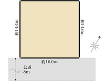 【東京都/日野市平山】日野市平山三丁目　土地 区画図