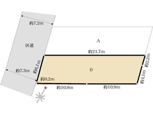 【東京都/杉並区善福寺】杉並区善福寺3丁目土地B区画 区画図