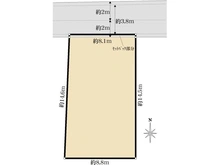 【東京都/杉並区本天沼】杉並区本天沼2丁目　土地 区画図