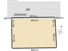 【東京都/杉並区本天沼】杉並区本天沼1丁目　土地 区画図