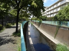 【東京都/杉並区高井戸西】杉並区高井戸西1丁目　土地 神田川（現地より約40m）：高井戸駅に向かう途中にあります