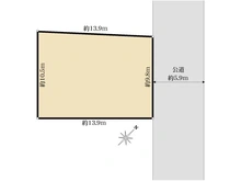 【東京都/杉並区成田東】杉並区成田東2丁目　土地 区画図