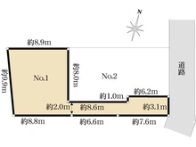 【東京都/杉並区和泉】杉並区和泉3丁目　土地　No.1 区画図