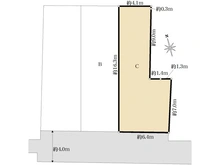 【東京都/品川区北品川】品川区北品川2丁目　土地　C区画 区画図