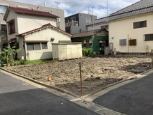 【東京都/大田区蒲田本町】大田区蒲田本町二丁目 建築条件無売地 1区画 現地:全2区画・・・1区画は左側(角地)です。