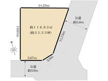 【東京都/世田谷区下馬】世田谷区下馬4丁目　土地 区画図
