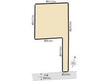 【東京都/練馬区中村】練馬区中村3丁目　土地 区画図
