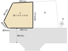 【東京都/練馬区大泉町】練馬区大泉町1丁目　売地A区画（全2区画） 区画図