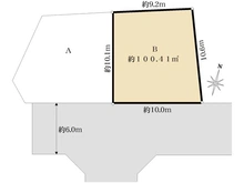 【東京都/練馬区大泉町】練馬区大泉町1丁目　売地B区画（全2区画） 区画図