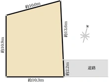 【東京都/練馬区練馬】練馬区練馬2丁目　土地 区画図