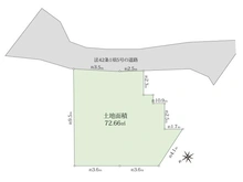 【東京都/墨田区東向島】墨田区東向島6丁目　土地 区画図