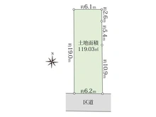 【東京都/渋谷区笹塚】渋谷区笹塚1丁目　売地 区画図
