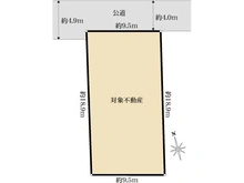【東京都/世田谷区砧】世田谷区砧3丁目　売地 区画図