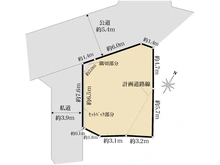 【東京都/世田谷区桜上水】世田谷区桜上水1丁目　古家付き売地 区画図