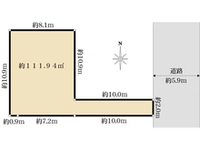 【東京都/世田谷区代田】世田谷区代田1丁目売地 区画図