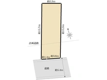 【東京都/世田谷区宮坂】世田谷区宮坂2丁目　土地 区画図