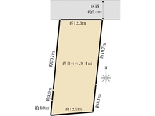 【東京都/世田谷区赤堤】世田谷区赤堤1丁目　売地 区画図