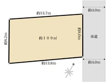 【東京都/府中市新町】府中市新町1丁目　売地 区画図