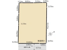 【東京都/文京区白山】文京区白山4丁目　土地 区画図