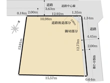 【東京都/東久留米市浅間町】東久留米市浅間町3丁目　土地 区画図