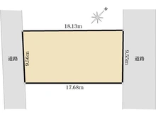 【東京都/世田谷区成城】成城1丁目　土地 区画図