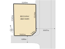 【神奈川県/川崎市麻生区上麻生】川崎市上麻生2丁目　土地 区画図