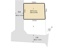 【東京都/世田谷区経堂】世田谷区経堂3丁目売地　1区画 区画図