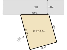【千葉県/流山市長崎】流山市長崎一丁目　土地 区画図