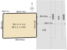 【東京都/葛飾区鎌倉】葛飾区鎌倉三丁目 売地 区画図