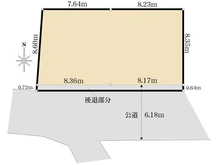 【東京都/江戸川区北小岩】江戸川区北小岩4丁目　土地 区画図