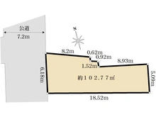 【埼玉県/川口市本町】川口市本町一丁目　土地 区画図