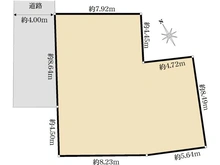 【埼玉県/川口市桜町】川口市桜町六丁目　古家付き土地 区画図