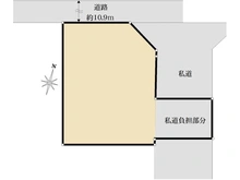 【東京都/葛飾区細田】葛飾区細田4丁目 土地 区画図