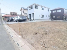 【埼玉県/三郷市高州】三郷市高洲3丁目　土地　1号地 現地：全3区画／対象地手前側