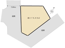 【神奈川県/川崎市高津区末長】高津区末長1丁目　土地 区画図