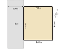 【神奈川県/川崎市高津区久本】高津区久本3丁目　土地 区画図