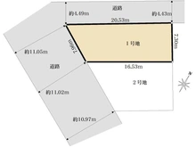 【神奈川県/川崎市高津区下作延】高津区下作延6丁目　土地　1区画 区画図
