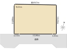 【神奈川県/横浜市港北区高田西】港北区高田西3丁目　古家付土地 区画図