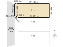 【千葉県/市川市大洲】 市川市大洲4丁目　売地(1) 区画図