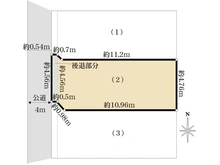 【千葉県/市川市大洲】 市川市大洲4丁目　売地(2) 区画図