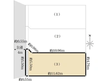 【千葉県/市川市大洲】 市川市大洲4丁目　売地(3) 区画図