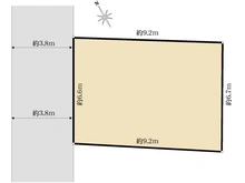 【東京都/武蔵野市中町】武蔵野市中町3丁目売地 区画図
