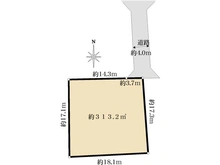 【東京都/国立市中】国立市中二丁目　売地 区画図