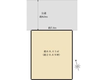 【大阪府/大阪市北区本庄東】大阪市北区本庄東2丁目　土地 区画図