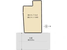 【大阪府/大阪市北区長柄中】大阪市北区長柄中3丁目　売土地 区画図