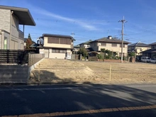【大阪府/交野市松塚】交野市松塚　売地 現地：対象地は向かって左側