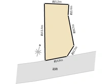 【東京都/大田区大森東】大田区大森東5丁目　土地 区画図